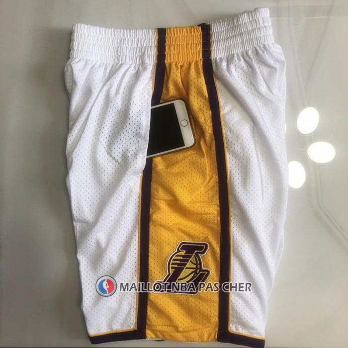 Short Los Angeles Lakers Mitchell & Ness 2009-10 Blanc